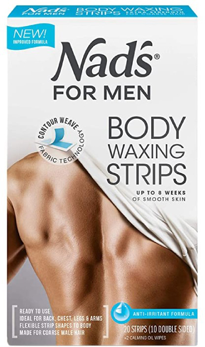Hair Removal Body Waxing Strips for Men by Nads | BETTER MAN®