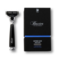 Three Blade Cartridge Razor - Black