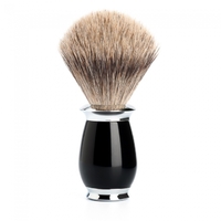 Fine Badger Shaving Brush  Black Resin