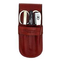 Small 4 Piece Manicure Set - Tan Leather
