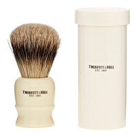 Tube Traveller Super Badger Shaving Brush  Ivory
