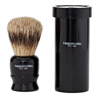 Tube Traveller Super Badger Shaving Brush  Ebony
