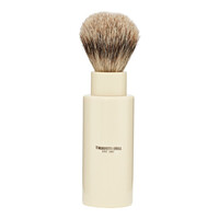 Turnback Travel Super Badger Shaving Brush  Ivory