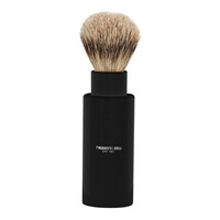 Turnback Travel Super Badger Shaving Brush  Ebony