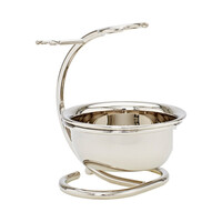 Brush & Razor Stand with Bowl  Chrome Brush & Razor Stand with Bowl  Chrome