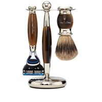 Edwardian Collection Fusion Blade Shaving Set  Horn  Edwardian Collection Fusion Blade Shaving Set  Horn