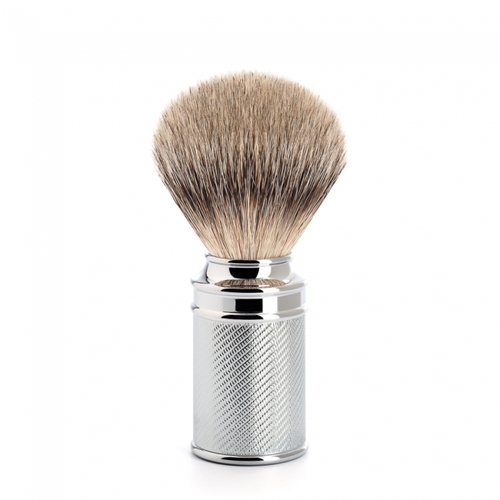Traditional M89 Silvertip Badger Hair Shaving Brush - Chrome Plated Metal