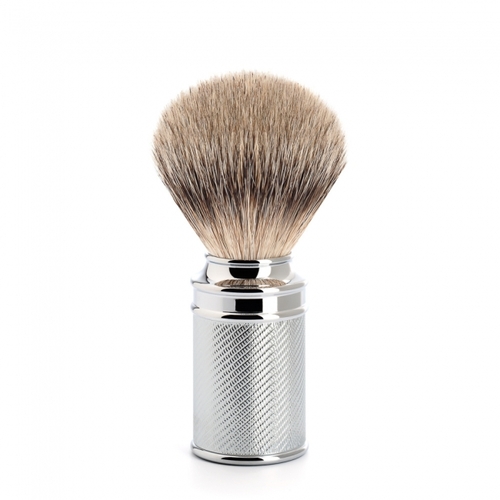 Traditional M89 Silvertip Badger Hair Shaving Brush - Chrome Plated Metal