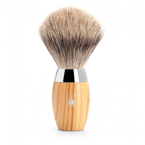 Kosmo Fine Badger Hair Shaving Brush - Olive Wood