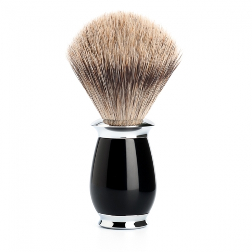Fine Badger Shaving Brush  Black Resin