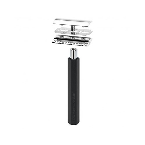 Graphite Hexagon Traditional Safety  Razor