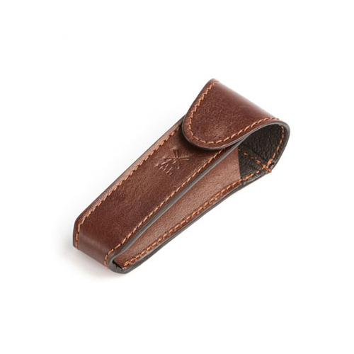 Razor case for traditional Safety Razor - Brown