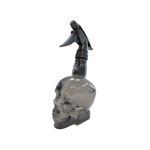 Water Spray Bottle - Skull - Grey