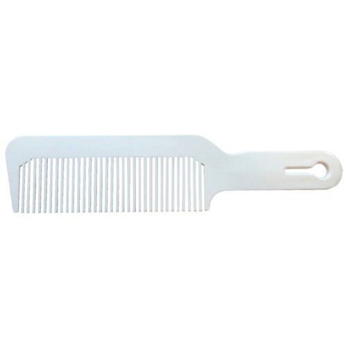 Flattop Clipper Comb - White