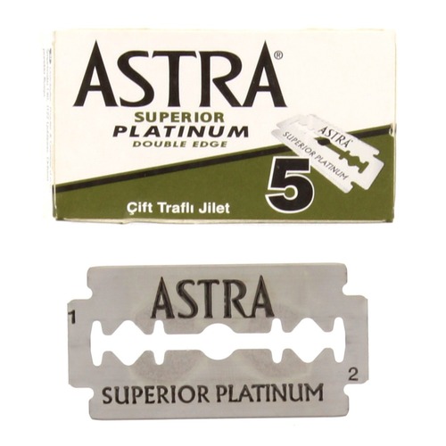 Astra Super Platinum DE Razor Blades ( 1 pack = 5 blades )