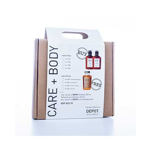 Care & Body Pack (Includes: 201 - Refreshing Conditioner. Choose 1 x  Shampoo 250ml and 1 x Bodywash 250ml)