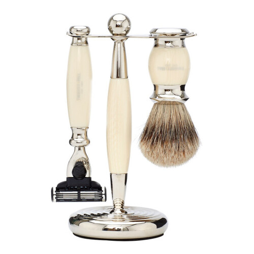 Edwardian Collection Shaving Set  Mach 3 - Ivory