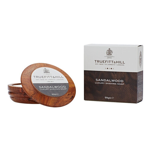 Truefitt & Hill Sandalwood Luxury Shaving Soap in Wooden Bowl  99g