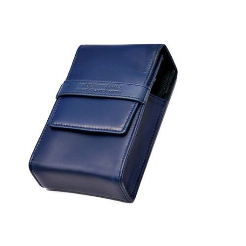  Razor & Brush Set Leather Travel Holder  Navy